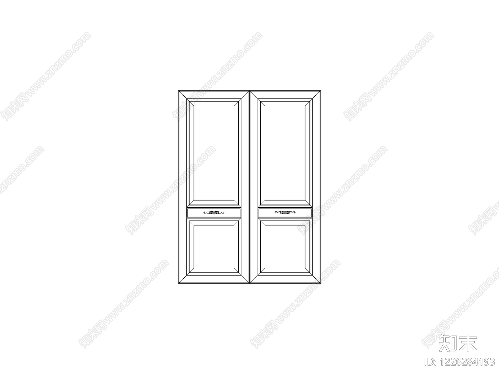 柜子cad施工图下载【ID:1226284193】