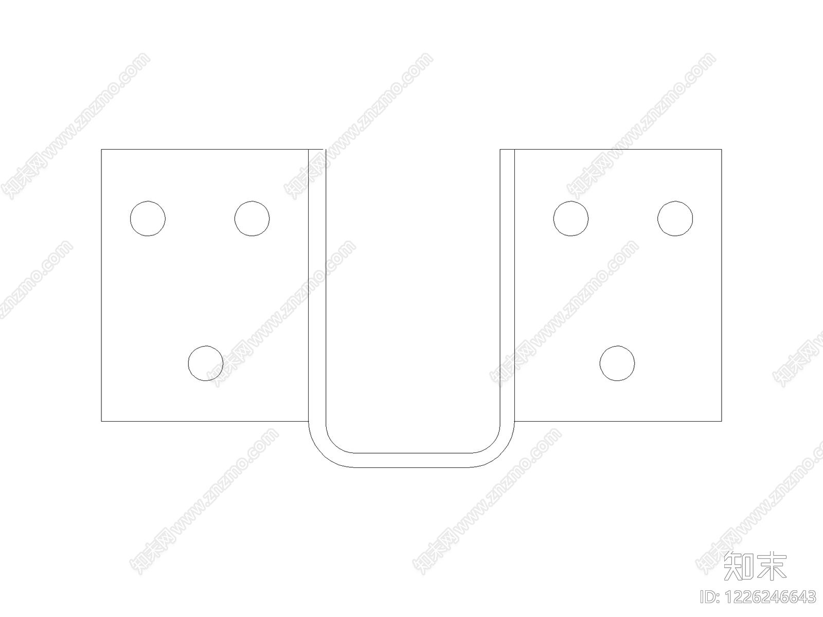 现代床CAD图纸