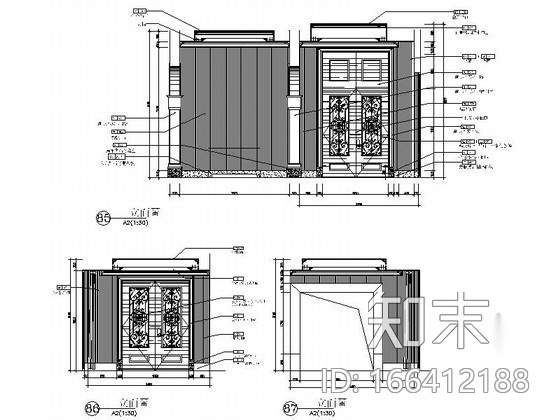 [深圳]古典精致总统套房室内设计施工图（含实景）cad施工图下载【ID:166412188】