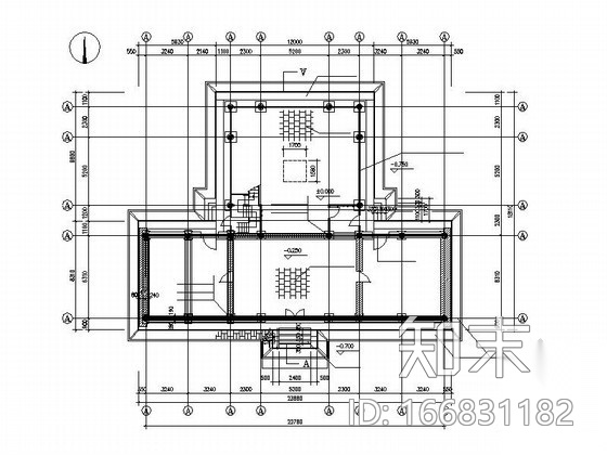 [仿古]某单层戏楼建筑方案图cad施工图下载【ID:166831182】