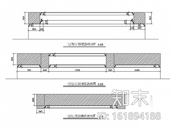 [温州]三层别墅室内全套装修图cad施工图下载【ID:161894188】