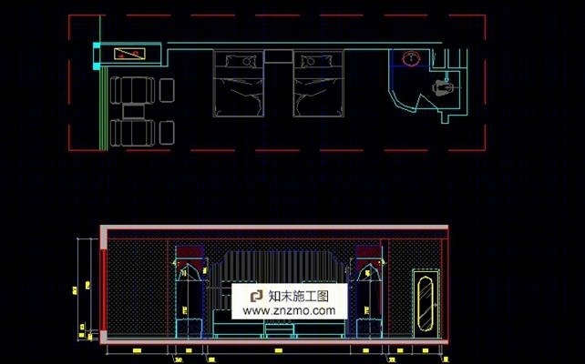 蓝光会所cad施工图下载【ID:76919730】