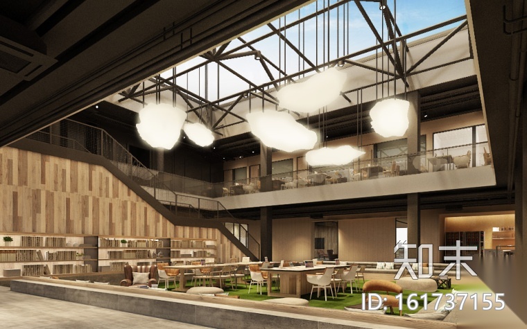 [上海]创客空间办公室丨效果图+施工图CAD&PDF+物料表...cad施工图下载【ID:161737155】
