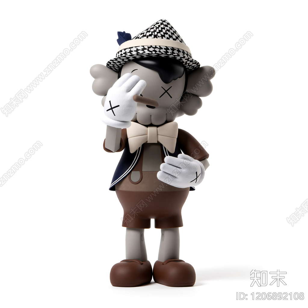 卡通人物雕塑装饰3D模型下载【ID:1206892108】