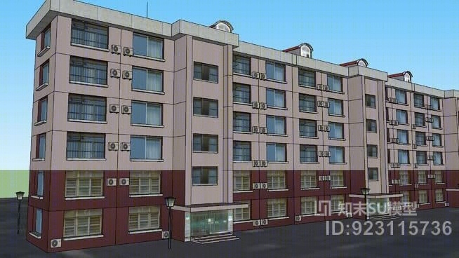 东五小区/朋友同事住所/小区建筑1SU模型下载【ID:923115736】