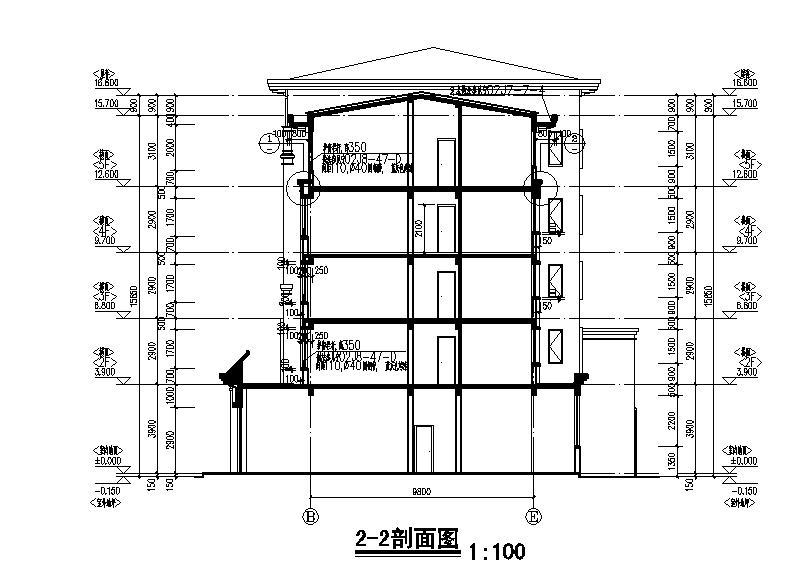 [宁夏]五层框剪结构面砖外墙住宅建筑施工图施工图下载【ID:149875187】