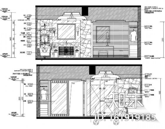 五星酒店豪华总统套房施工图cad施工图下载【ID:161919185】