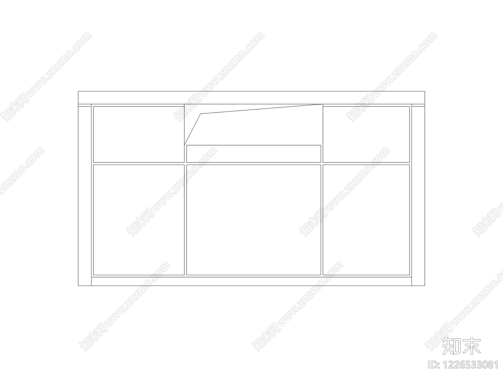 现代柜子CAD图纸