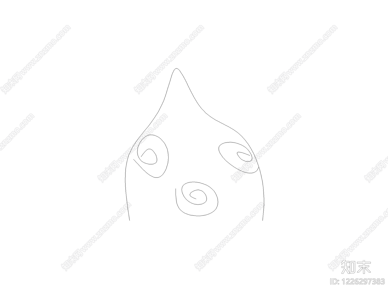 摆件cad施工图下载【ID:1226297383】