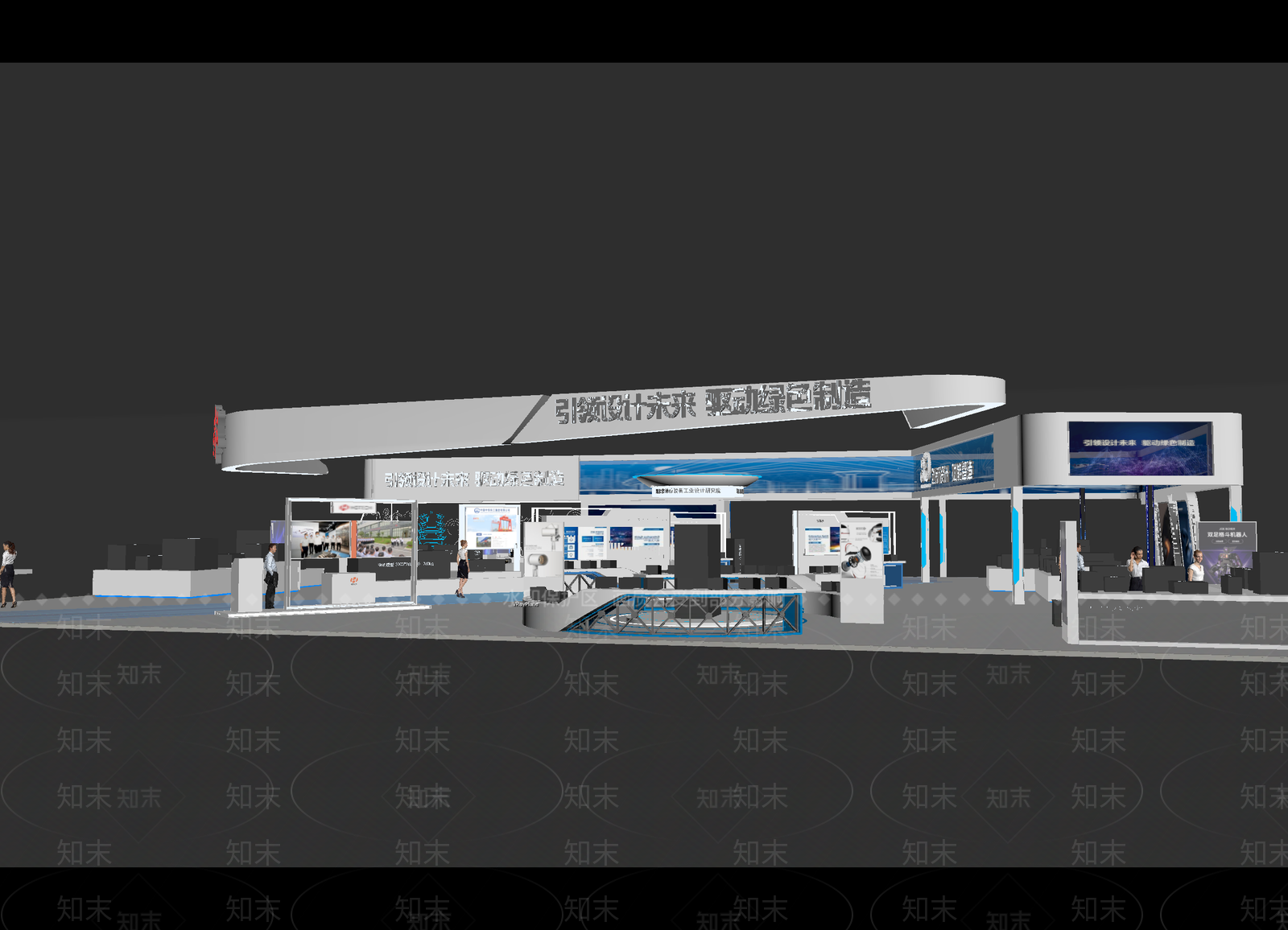 现代科技展厅3D模型下载【ID:1215059042】