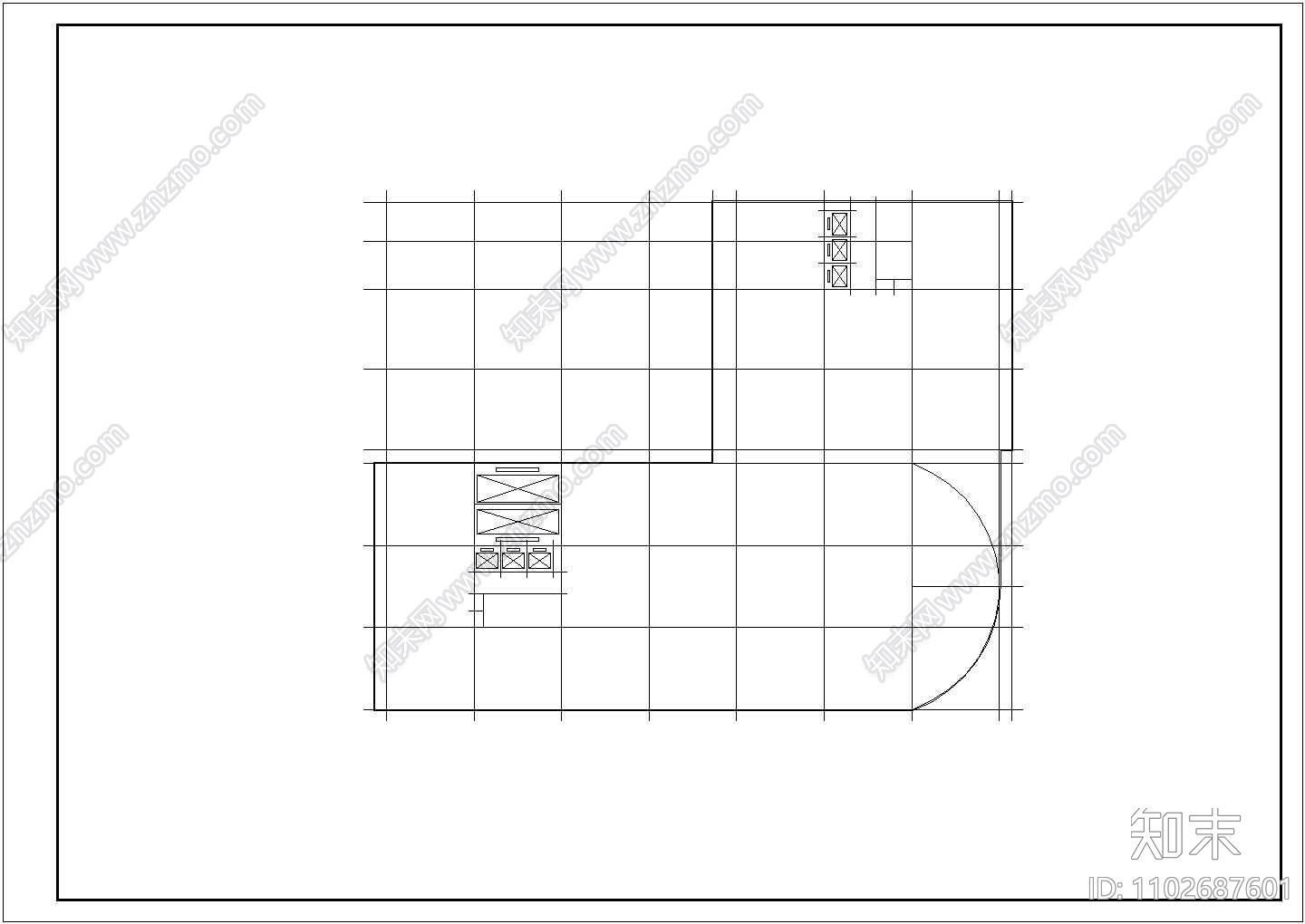 某二十八层写字楼建筑全套施工设计cad图纸施工图下载【ID:1102687601】