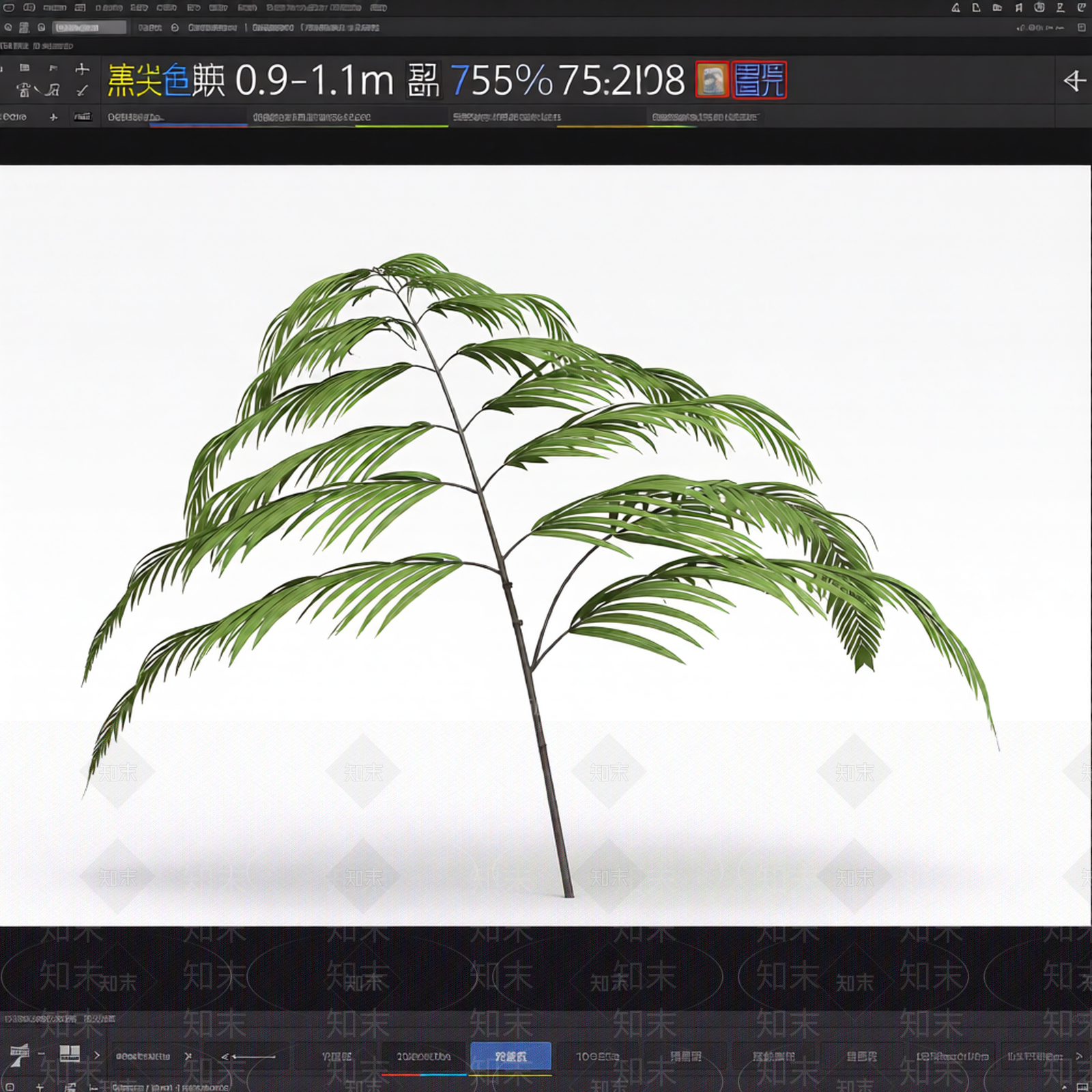 绿色蕨类植物模型3D模型下载【ID:1206184720】