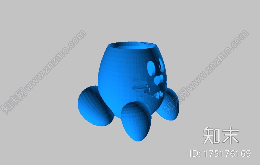 鸡蛋兔兔3d打印模型下载【ID:175176169】