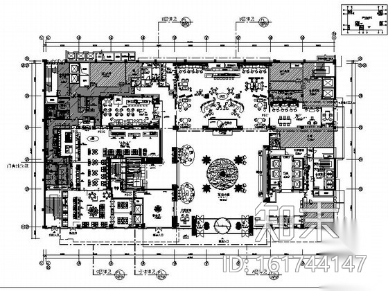 [湖北]五星级品牌假日大酒店大堂装修施工图（含效果）施工图下载【ID:161744147】