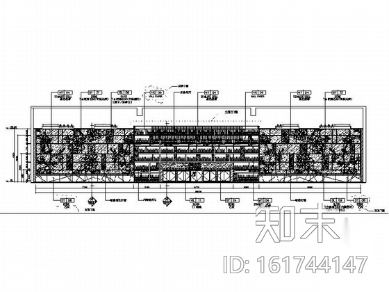 [湖北]五星级品牌假日大酒店大堂装修施工图（含效果）cad施工图下载【ID:161744147】