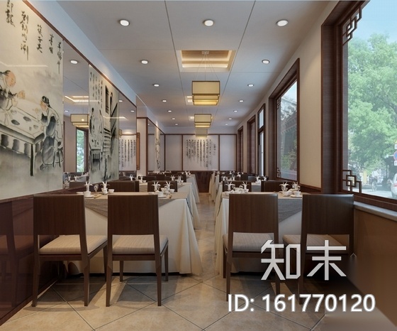 [北京]历史文化保护区新中式风格春饼店室内装修施工图cad施工图下载【ID:161770120】