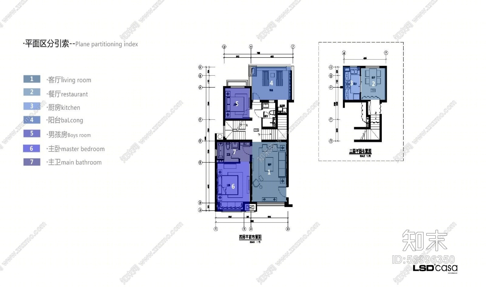 【葛亚曦+牧笛】上海绿地启东三期DS4户型样板间丨效果图+施工图+物料+软装方案丨169M丨cad施工图下载【ID:56996350】