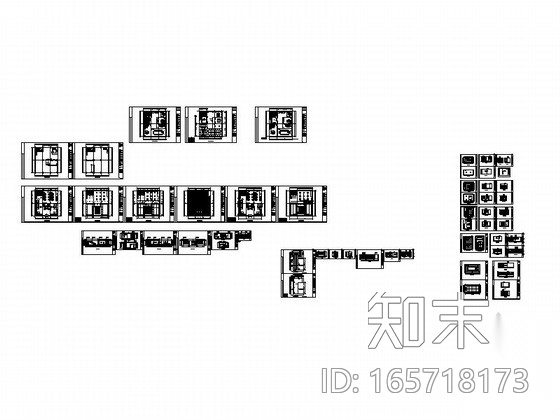 [浙江]小型投资公司新中式工作室施工图施工图下载【ID:165718173】