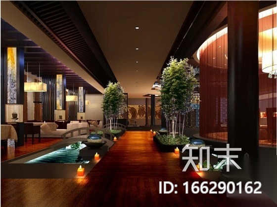 [无锡]某古镇会所室内装修图(含效果)cad施工图下载【ID:166290162】