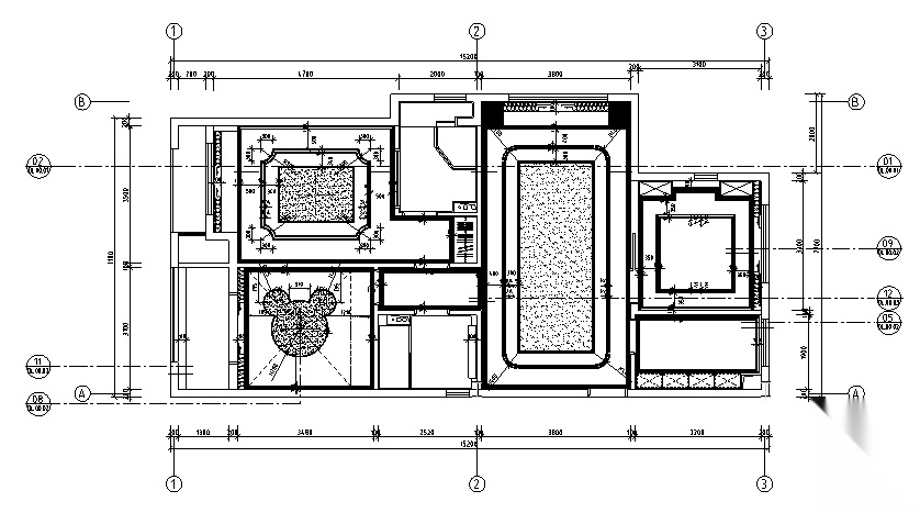 【浙江】2套混合风格新城样板间设计（附效果图+材料表...cad施工图下载【ID:160474185】