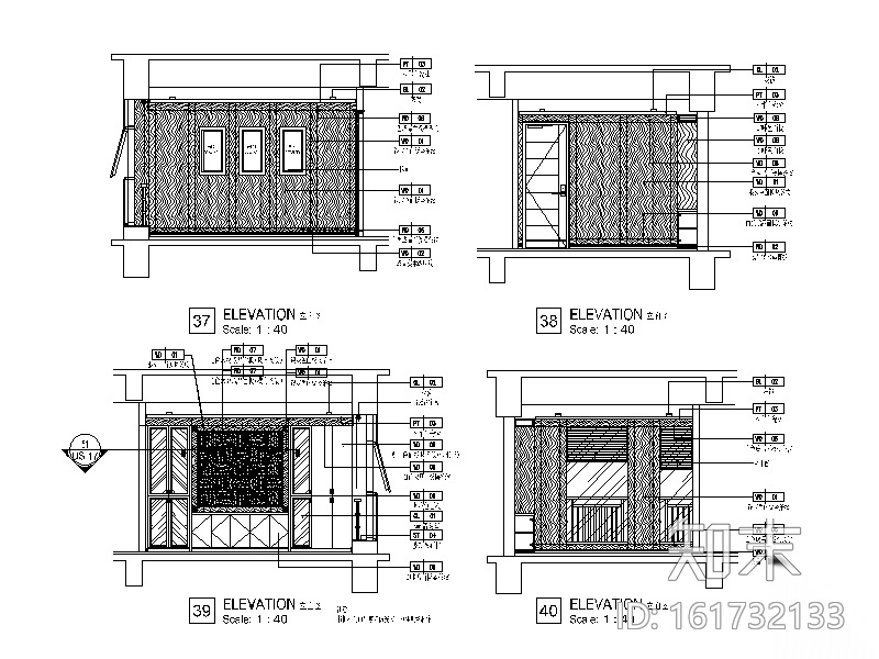 [四川]某建筑工程有限公司办公楼CAD施工图（含效果图...施工图下载【ID:161732133】