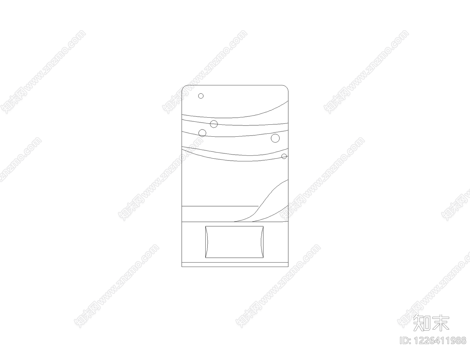 现代床CAD图纸
