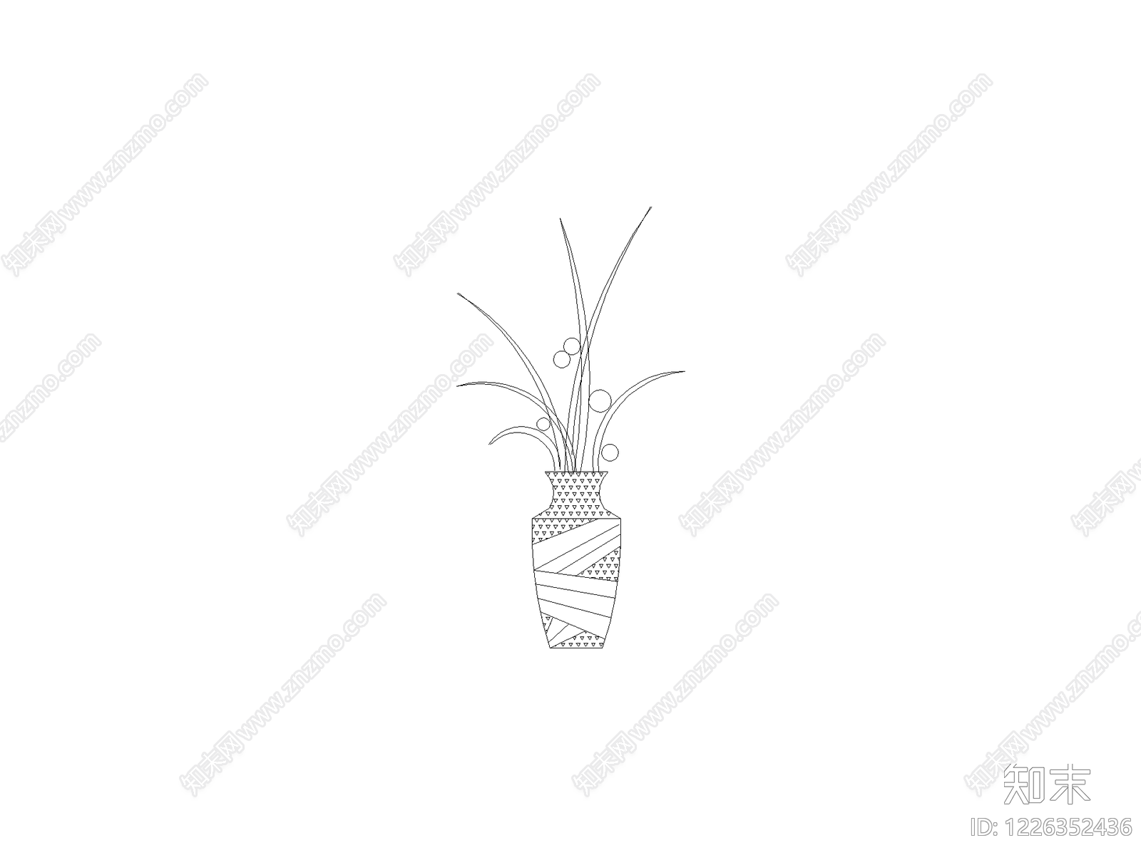 摆件cad施工图下载【ID:1226352436】