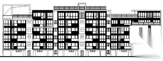 东部花园洋房6栋住宅楼建筑施工图施工图下载【ID:149880163】