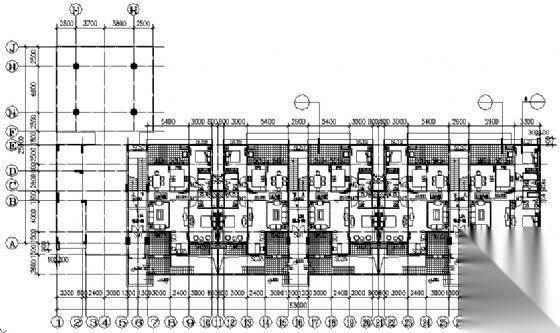 东部花园洋房6栋住宅楼建筑施工图施工图下载【ID:149880163】