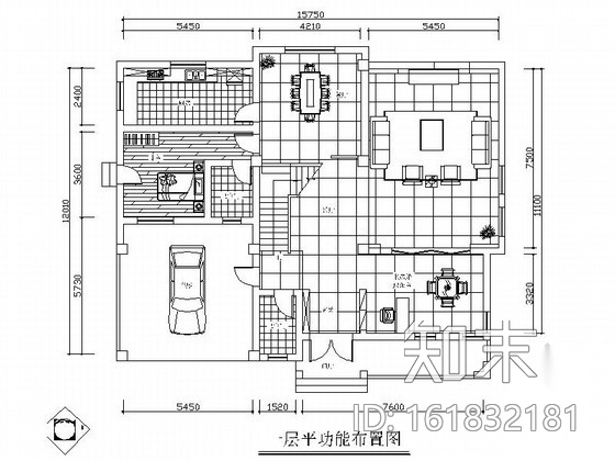 [原创]中式复古情怀三层别墅家装施工图（含效果图）cad施工图下载【ID:161832181】