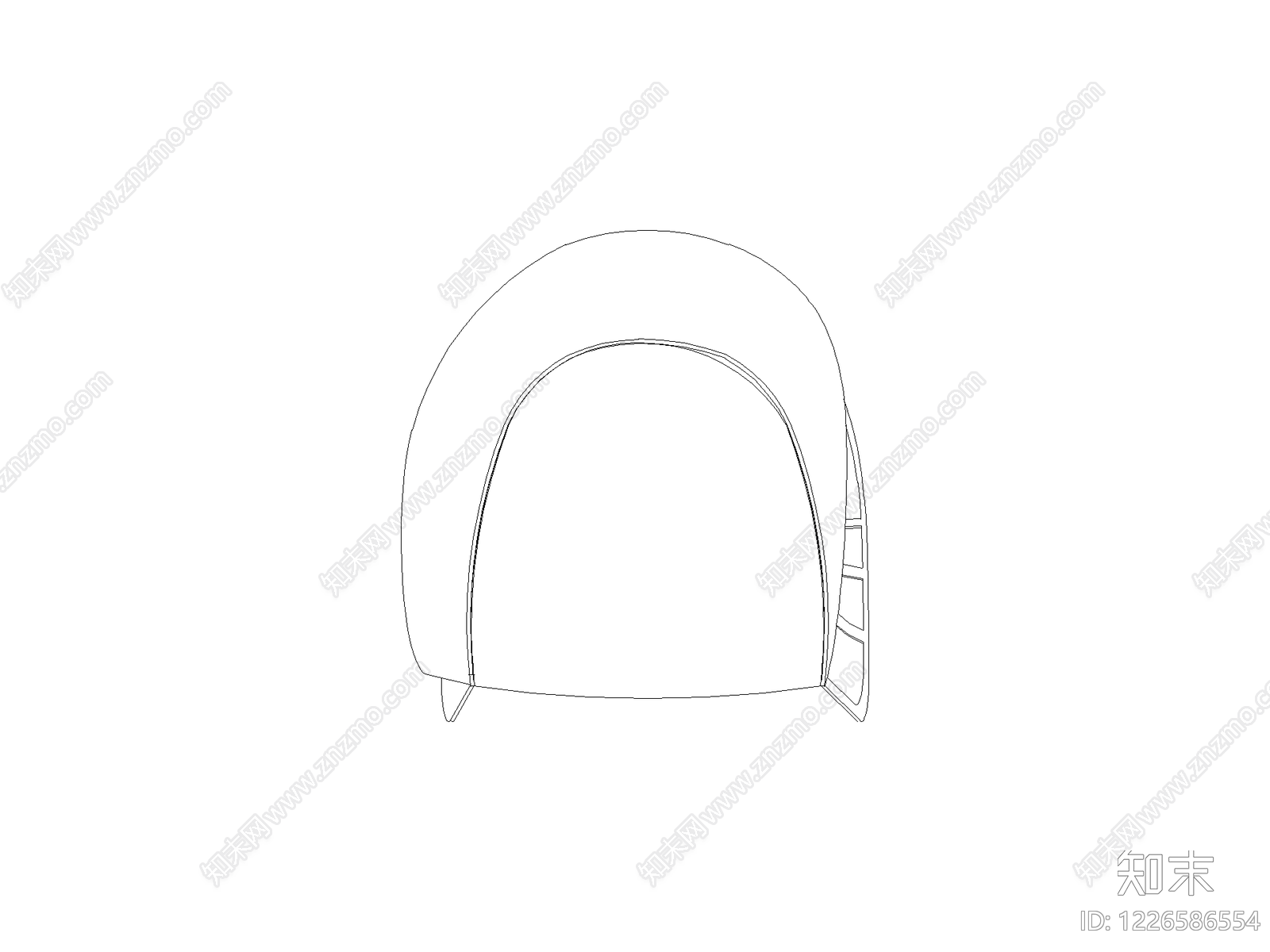 椅子cad施工图下载【ID:1226586554】