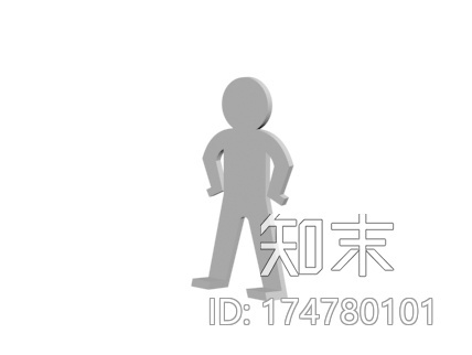 显示屏站立小人儿3d打印模型下载【ID:174780101】