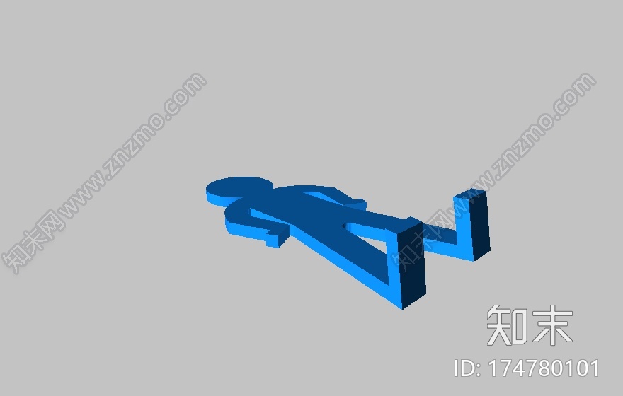 显示屏站立小人儿3d打印模型下载【ID:174780101】