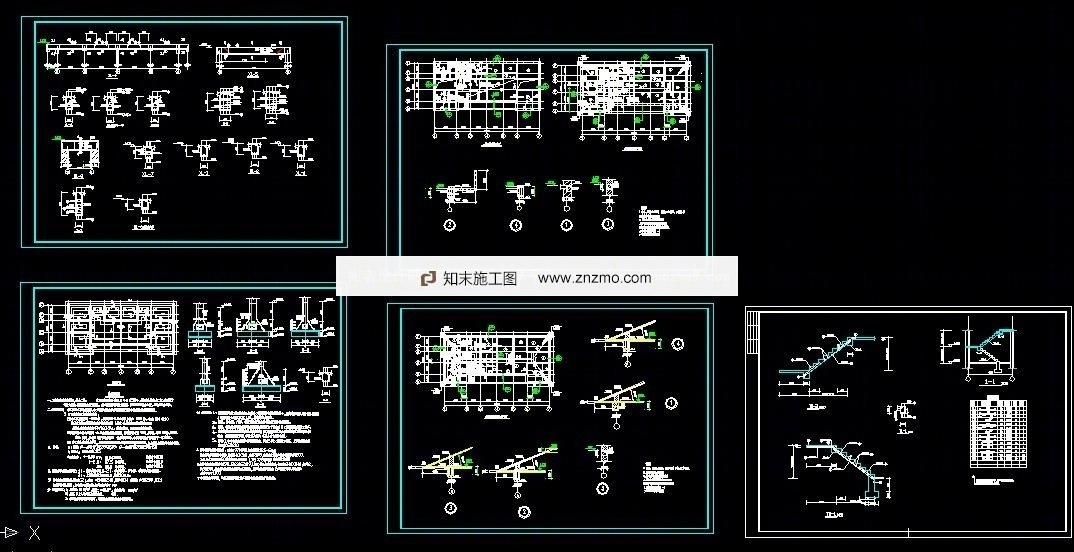 办公室别墅cad施工图下载【ID:66951792】