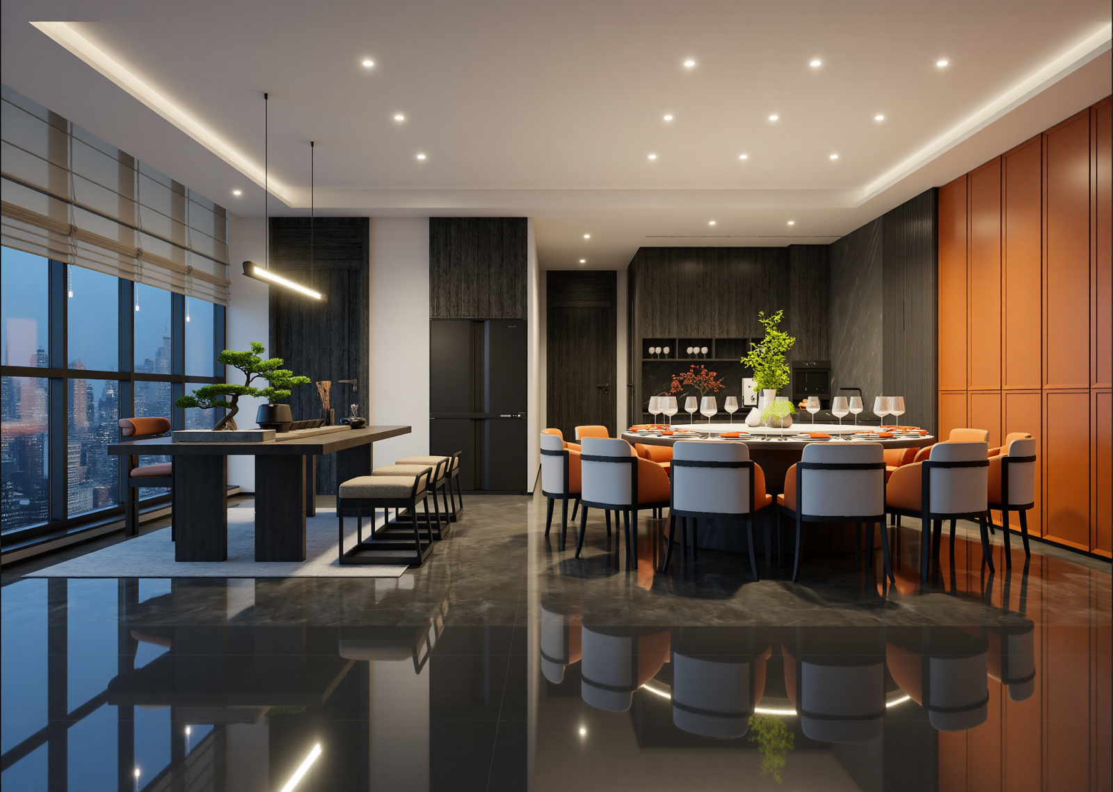 工业酒店餐厅3D模型下载【ID:1214651406】