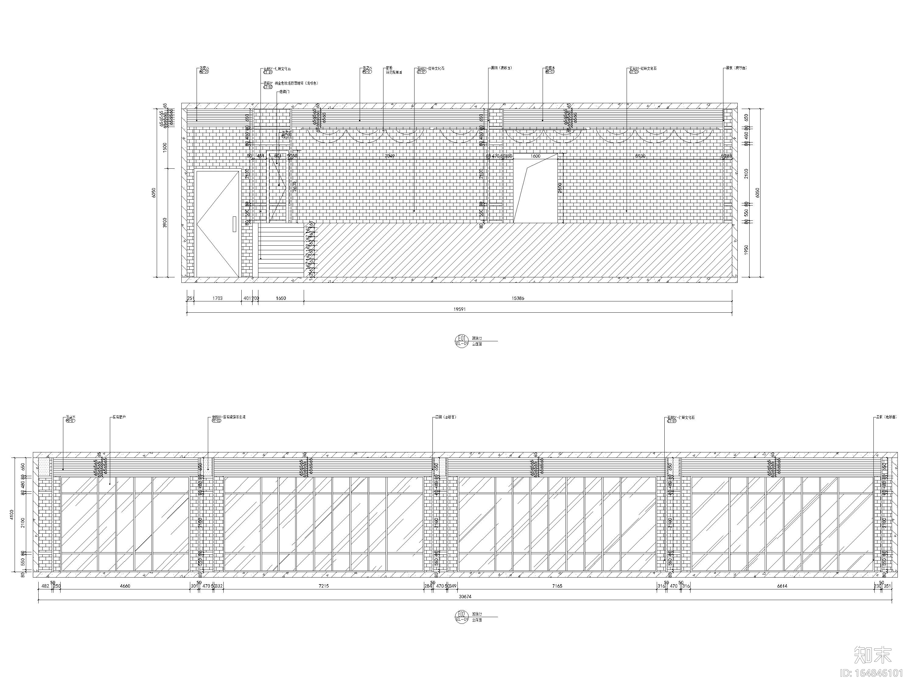 [无锡]2600㎡梦想城健身房装修设计施工图cad施工图下载【ID:164846101】