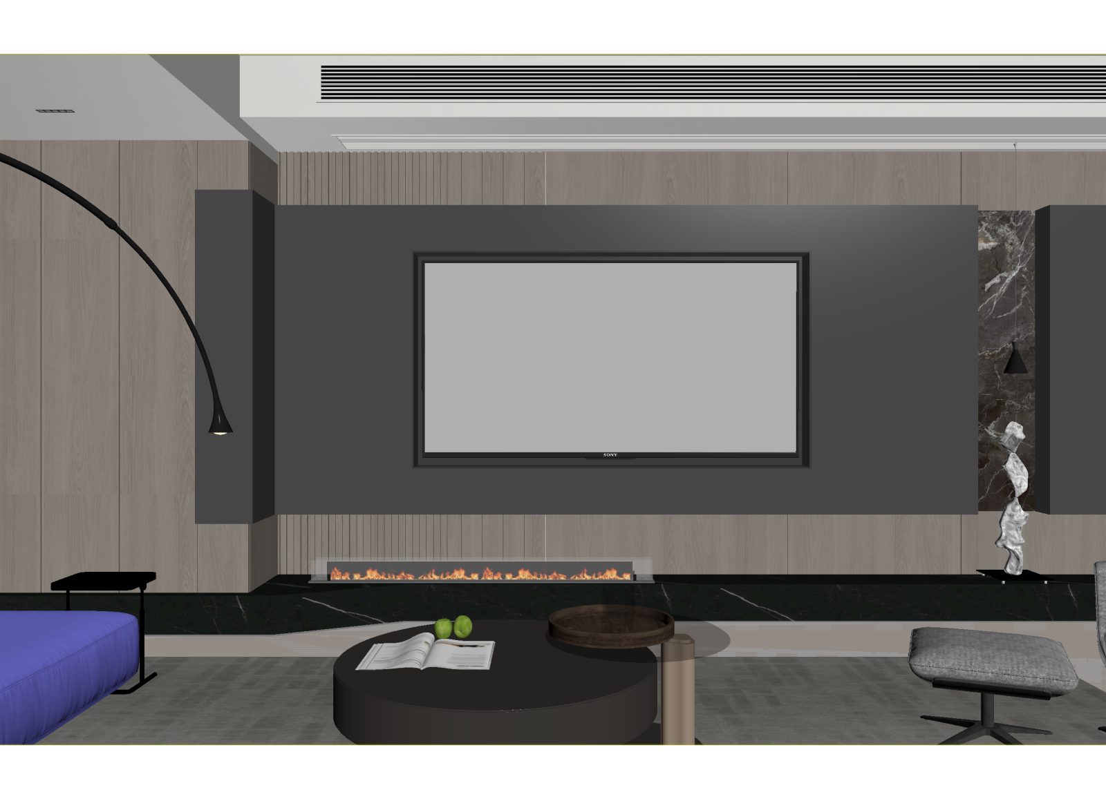 现代影音室3D模型下载【ID:1214432531】