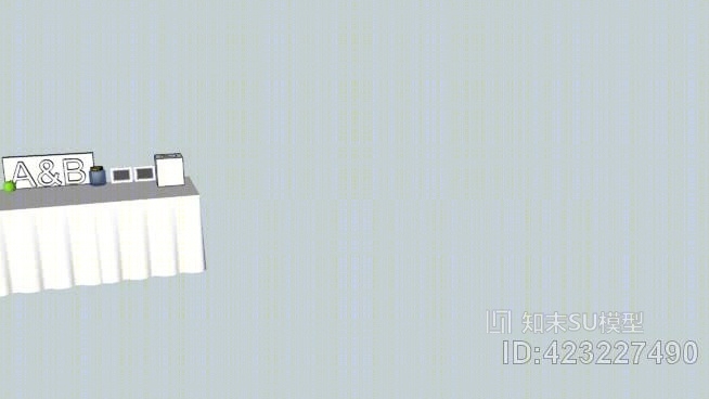 婚礼礼品桌SU模型下载【ID:423227490】