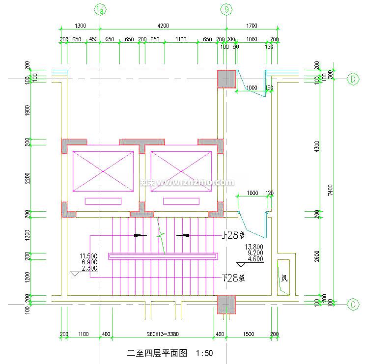 楼梯cad施工图下载【ID:179212173】