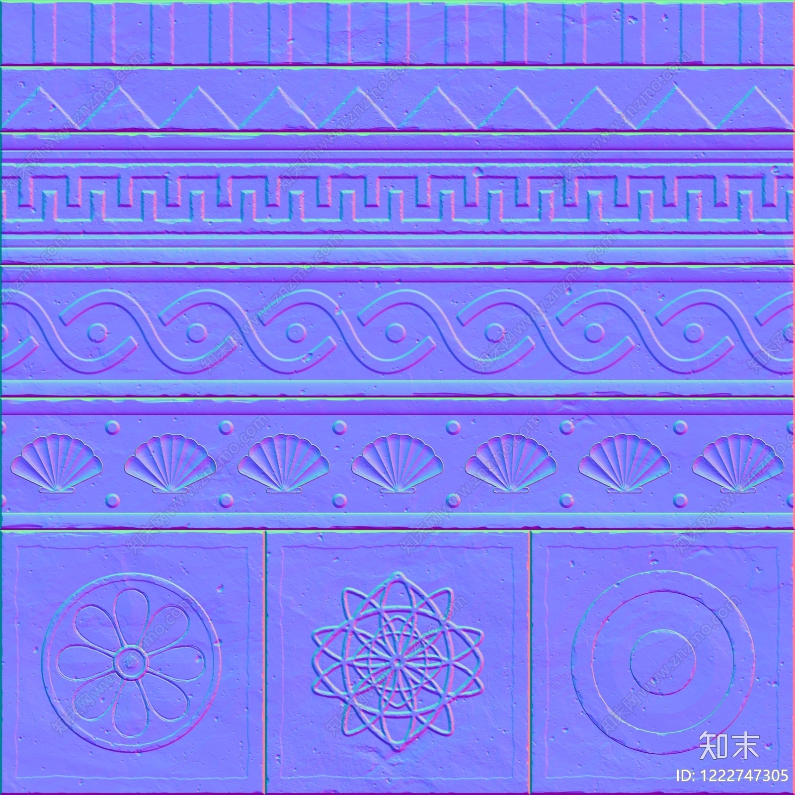 艺术砖高清贴图材质