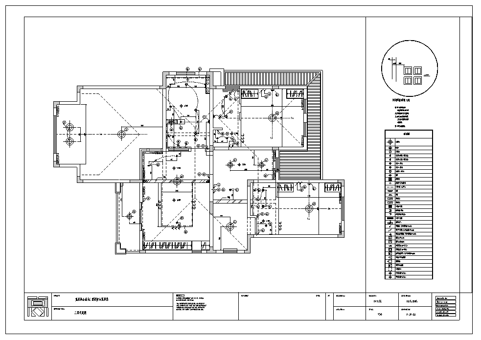 重庆高山流水别墅样板房室内设计完整施工图纸cad施工图下载【ID:161787199】