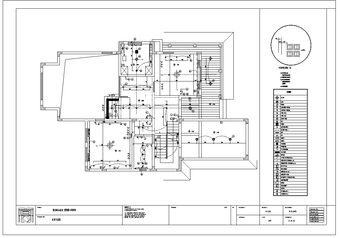 重庆高山流水别墅样板房室内设计完整施工图纸cad施工图下载【ID:161787199】