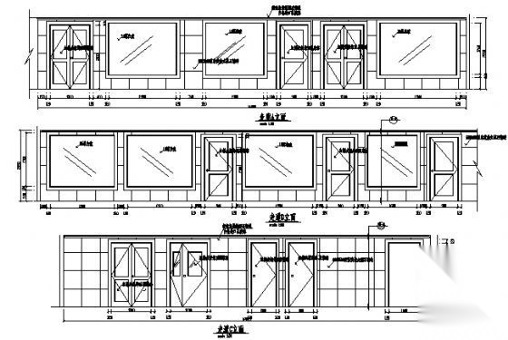 浙江省建设银行装修图cad施工图下载【ID:160701495】