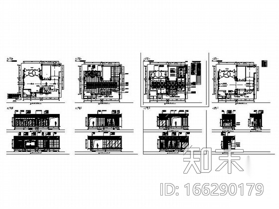 某高级会所接待大厅装修图cad施工图下载【ID:166290179】