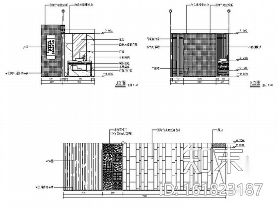 [山东]原创古镇胡同内高雅现代中式会所室内装修施工图（...cad施工图下载【ID:161823187】