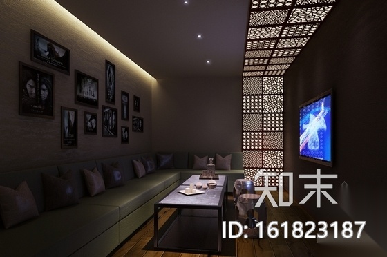 [山东]原创古镇胡同内高雅现代中式会所室内装修施工图（...cad施工图下载【ID:161823187】