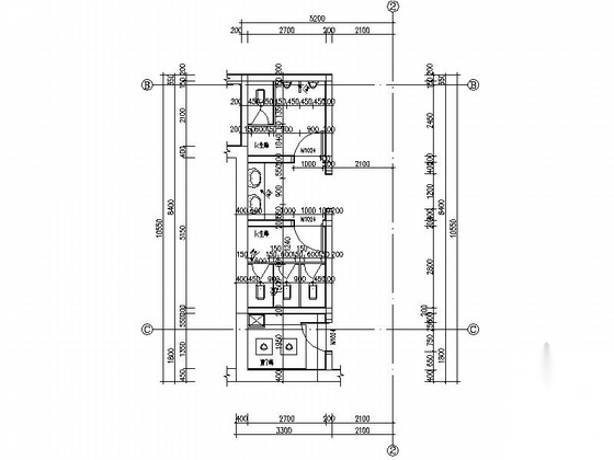 多层文化服务中心建筑设计施工图（含人防设计施工图下载【ID:165406107】