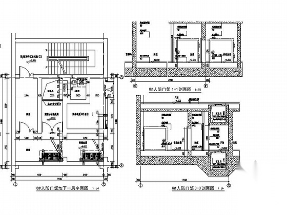 多层文化服务中心建筑设计施工图（含人防设计施工图下载【ID:165406107】