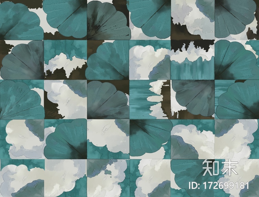 现代背景墙布贴图下载【ID:172699181】