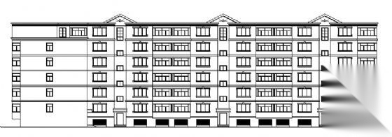 拐角住宅楼建筑施工图cad施工图下载【ID:149857133】